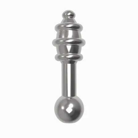 Diogol Jaz NH 35mm Vibrating Aluminium Plug - 7 Modes, Medical Grade