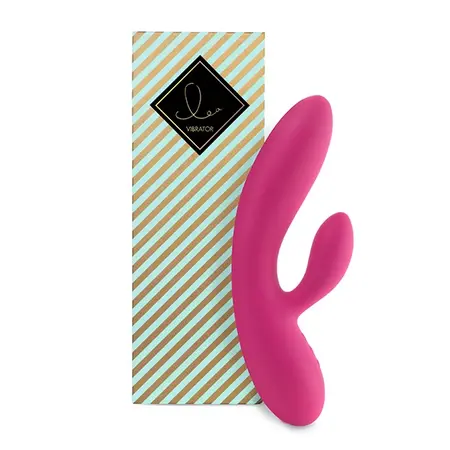 FeelzToys Lea Pink Dual-Motor Silicone Intimate Wellness Device 202mm