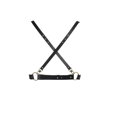 Bijoux Indiscrets Maze X Adjustable Vegan Harness Black
