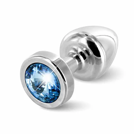 Diogol Anni Round Silver & Blue 25mm Luxury Aluminum Plug