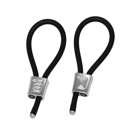ElectraStim ElectraLoops Prestige Silver Adjustable Metal Rings 2pcs