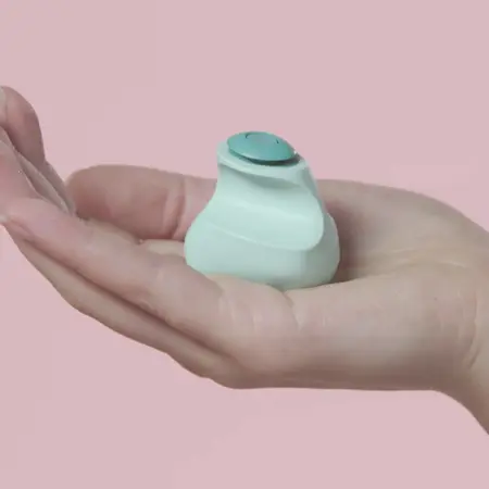 Dame Products FIN Jade - Compact Finger-Worn Vibration Device, Green