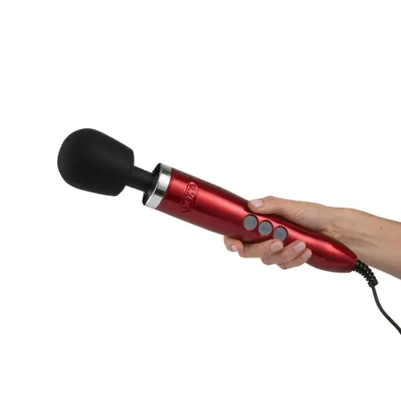 Doxy Die Cast Wand Massager Red - Premium Metal Body, EU Plug
