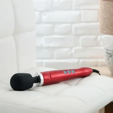 Doxy Die Cast Wand Massager Red - Premium Metal Body, EU Plug
