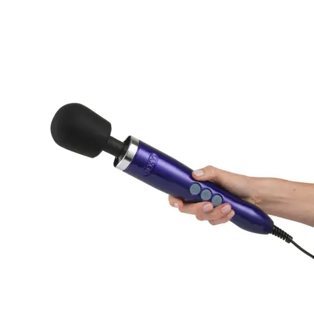 Doxy Die Cast Wand Massager Purple - Premium Metal, Universal Voltage