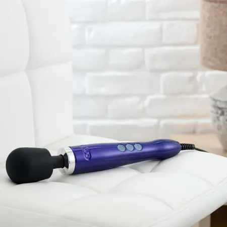 Doxy Die Cast Wand Massager Purple - Premium Metal, Universal Voltage
