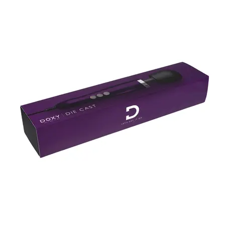 Doxy Die Cast Wand Massager Purple - Premium Metal, Universal Voltage