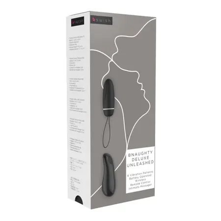 B Swish Bnaughty Deluxe Unleashed Wireless Silicone System Black