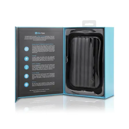 b-Vibe Novice Plug Black - Compact Rechargeable Silicone Model with Remote