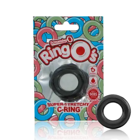 The Screaming O RingO Black - Flexible Intimate Support Ring, SEBS