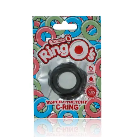 The Screaming O RingO Black - Flexible Intimate Support Ring, SEBS