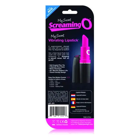 The Screaming O Lipstick Vibe - Discreet Wireless Mini Massager Pink