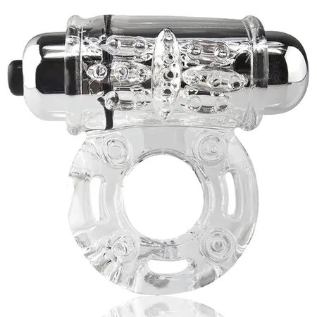 The Screaming O O Wow Clear Vibrating Ring - Stretchy, Reusable, Waterproof