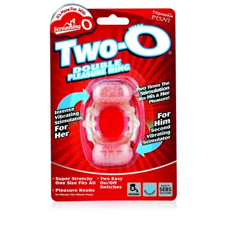 The Screaming O The Two-O Dual Motor Wireless Intimate Ring SEBS Blue