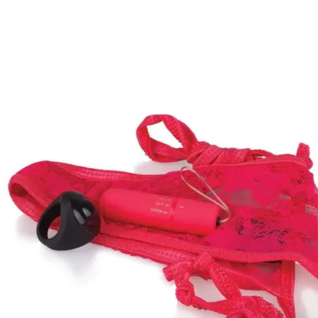 The Screaming O My Secret Remote-Controlled Panty Vibe Red, Adjustable Fit