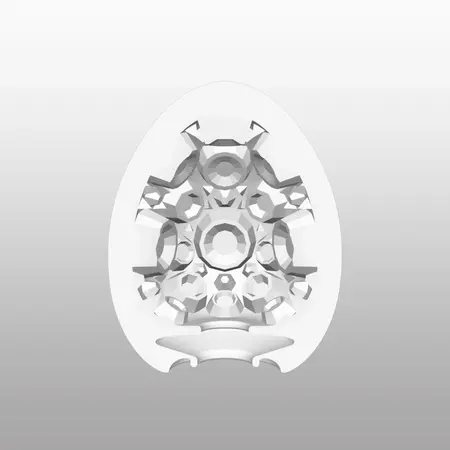Tenga Egg Crater Stretchable Intimate Device Single Piece Transparent