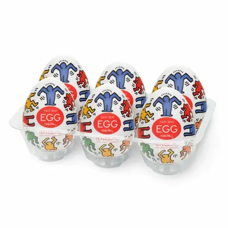 Tenga Keith Haring Egg Dance Set of 6 - Flexible Intimate Devices