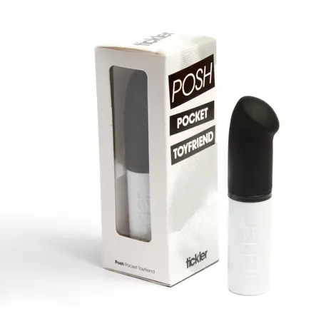 Tickler Vibes Posh Pocket - Compact Silicone Black Model 90mm