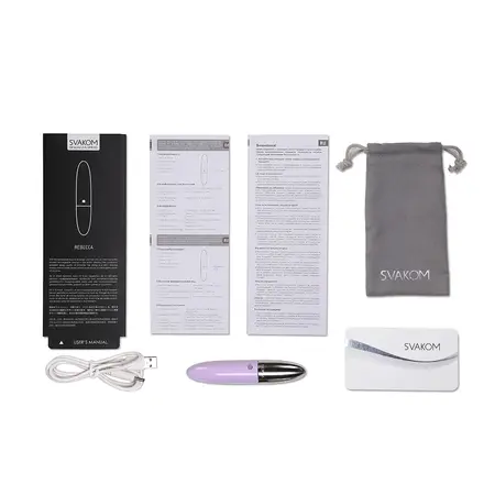 Svakom Rebecca Compact Rechargeable Massager Pale Purple 5 Modes