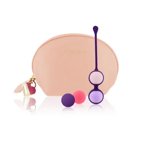 Rianne S Essentials Kegel Balls Set Nude - 4 Weights & Cosmetic Bag