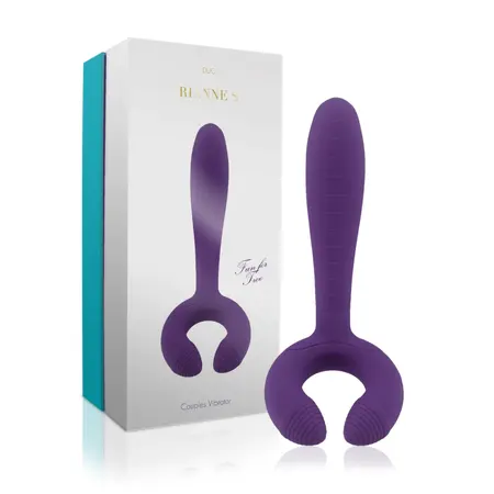 Rianne S Duo Vibe Deep Purple - Couples Intimate Massager, Waterproof