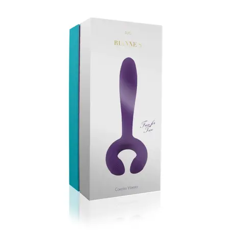 Rianne S Duo Vibe Deep Purple - Couples Intimate Massager, Waterproof