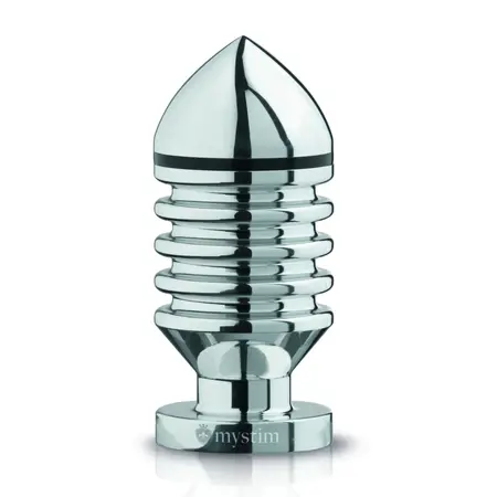 Mystim Hector Helix L - Bipolar Aluminum E-Stim Plug, Large Size