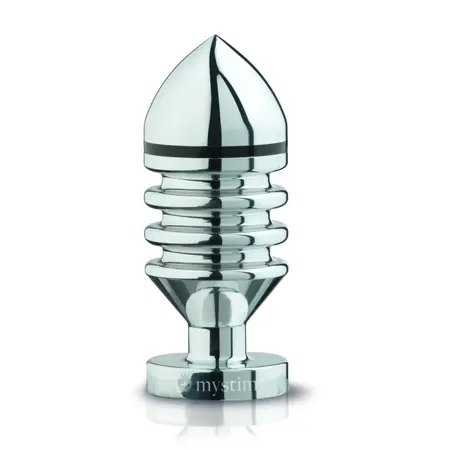 Mystim Hector Helix S - Aluminium Bipolar Plug, Spiral Design, Small