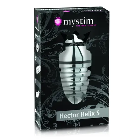 Mystim Hector Helix S - Aluminium Bipolar Plug, Spiral Design, Small
