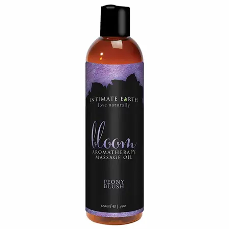 Intimate Earth Bloom Massage Oil Peony Blush 240ml Natural Formula