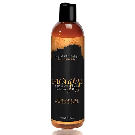 Intimate Earth Massage Oil Energize Orange & Ginger 240ml