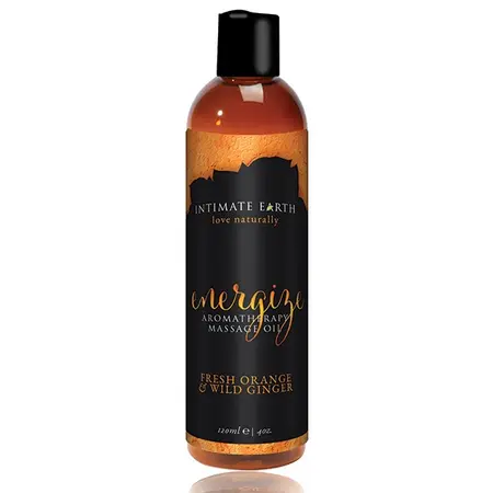 Intimate Earth Energize Massage Oil Orange & Ginger 120ml Nourishing Care