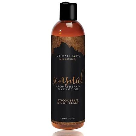 Intimate Earth Massage Oil Sensual Cocoa & Goji Berry 240ml