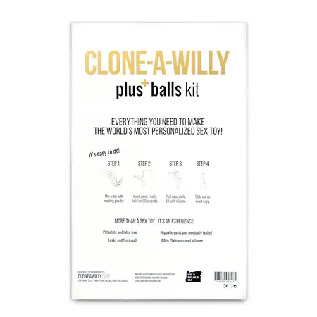 Clone-A-Willy Kit Nude - Custom Silicone Replica System with Balls