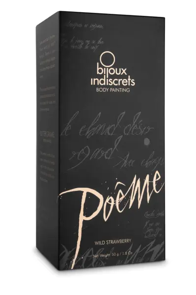 Bijoux Indiscrets Poeme Body Paint Wild Strawberry 50ml with Applicator