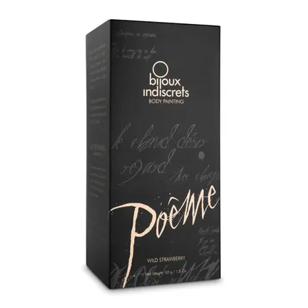 Bijoux Indiscrets Poeme Body Paint Wild Strawberry 50ml with Applicator