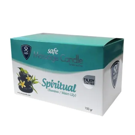 Safe Spiritual Bamboo & Waterlily Massage Candle 100g - Aromatic Wellness