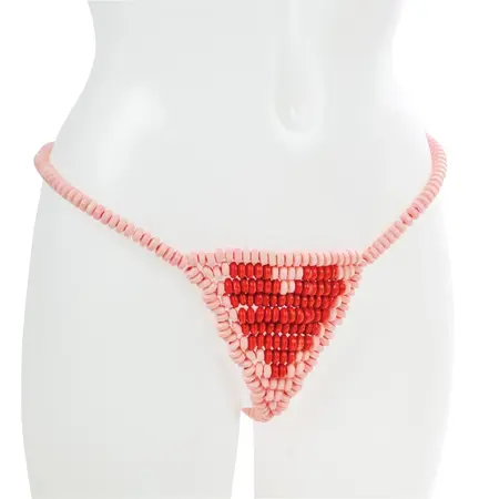 Lovers Candy G-String Edible Lingerie 145g - Pastel Sweets Novelty
