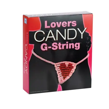 Lovers Candy G-String Edible Lingerie 145g - Pastel Sweets Novelty