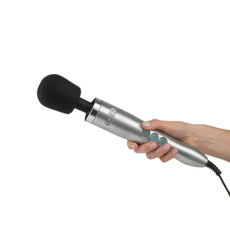 Doxy Die Cast Wand Massager Silver - Premium Aluminium-Titanium Model