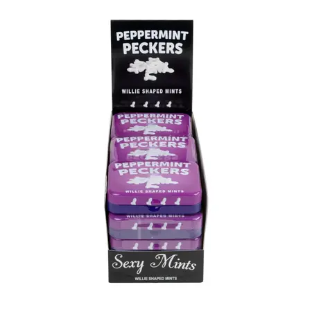 Peppermint Peckers Mini Tin - Refreshing Peppermint Mints 45g
