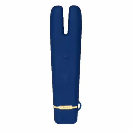 Crave Duet Flex Rechargeable Silicone Blue V-Shaped Massager 11.6cm