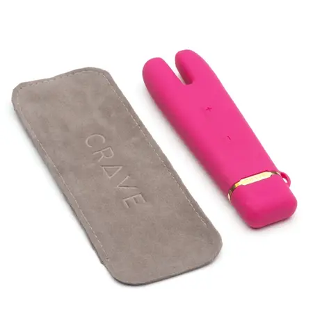 Crave Duet Flex Pink - Dual Flexible Vibrating Device, USB Rechargeable
