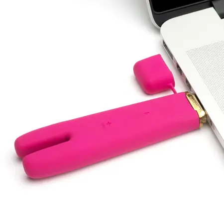 Crave Duet Flex Pink - Dual Flexible Vibrating Device, USB Rechargeable