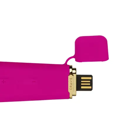 Crave Duet Flex Pink - Dual Flexible Vibrating Device, USB Rechargeable
