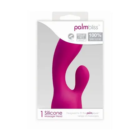 PalmPower PalmBliss Silicone Attachment for Wand Massager, Dual-Ended, Pink