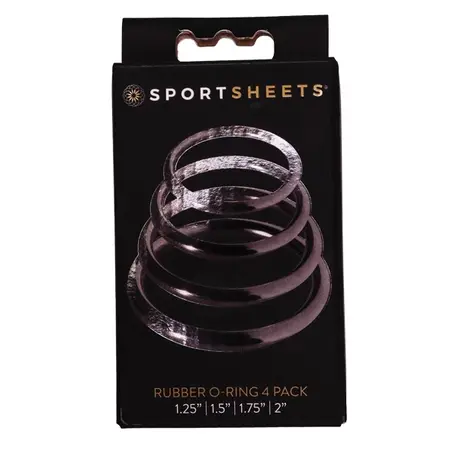 Sportsheets O-Rings Set - 4 Universal Silicone Rings Assorted Sizes