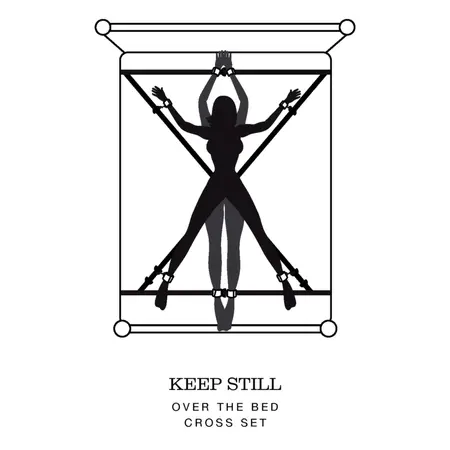 Fifty Shades of Grey Over the Bed Cross Restraint System with Soft Cuffs