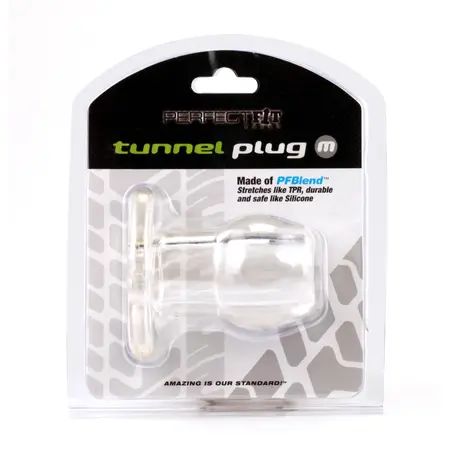 Perfect Fit Tunnel Plug Medium Clear - Innovative Hollow Design Plug