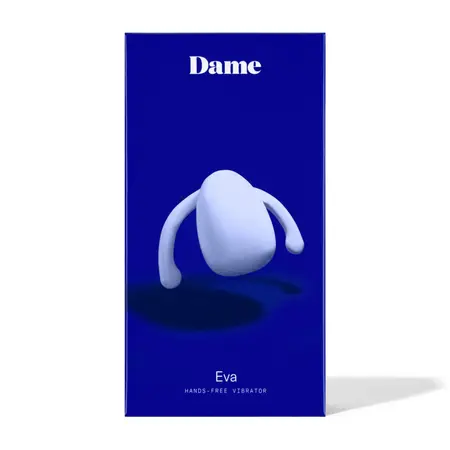 Dame Products EVA II Quartz Compact Hands-Free Intimate Device Pink